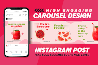 design instagram carousel ads or posts