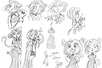 draw concept designs in my style