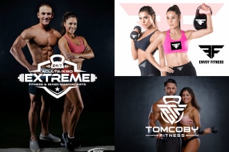 design athlete sports gym fitness logo