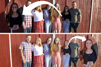 fix background or face shadow remove and skin retouch