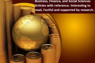 write research articles on business finance social sciences