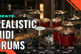 create realistic midi drums for your rock and metal music