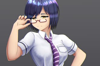 do anime character illustration