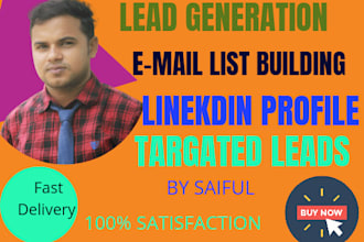 do b2b lead generation email list and scraping data