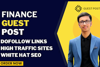 publish finance guest post on premium sites with do follow authority backlinks
