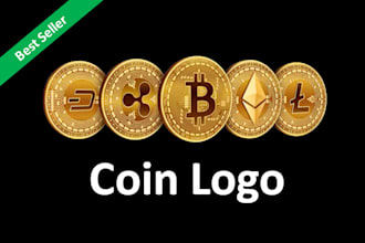 do coin design or crypto coin logo with demos