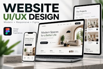 design a modern website UI UX in figma