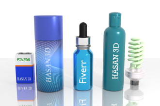 do realistic 3d product modeling, rendering or mockup making
