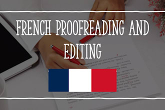 proofread and edit your french document