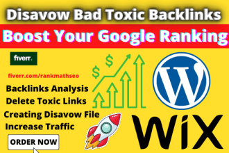 audit and disavow bad spammy and toxic domain links, backlinks penalty removal