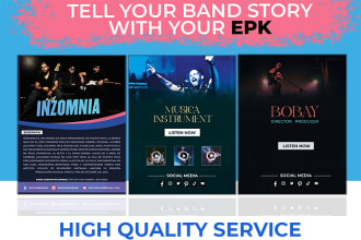 design your modern eye catchy epk
