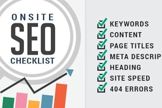 do on page SEO and off page  optimaization