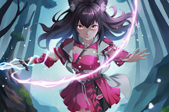 draw unique anime illustrations