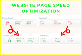 optimize wordpress website page speed in google insight and gt metrix
