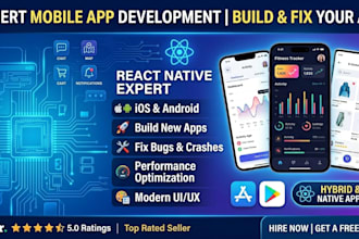 build or fix your mobile app using react native