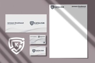 design corporate brand identity kit and stationery item
