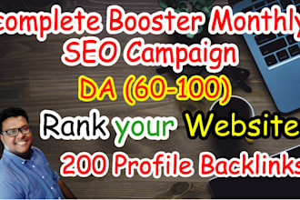 do monthly SEO with backlinks for google top ranking