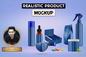 create 3d realistic product mockup so fast