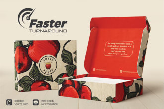 do box design, mailer box, subscription box with 3d mockup