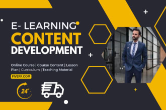do research to create online course content, curriculum and teaching material