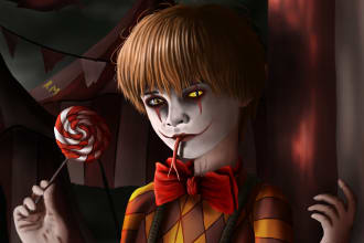 do horror concept art for books, stories, games, etc