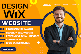 create a professional wix website design and redesign wix website