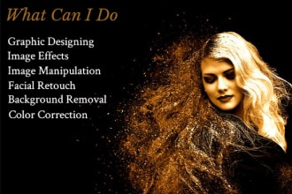 do retouching, manipulation and photoshop work