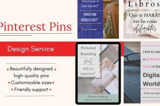 design pinterest pins for your website or blog