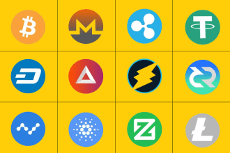 design crypto logo token