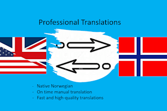 accurately translate any document from english to norwegian