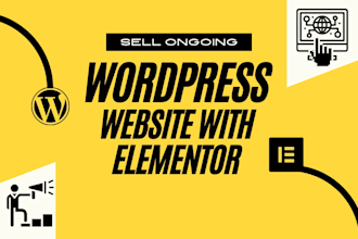 build  website , page ,by elementor pro, elementor expert