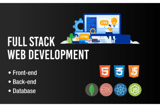 do responsive web application in react js, nodejs, html5, css3, json