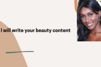 write beauty content for your articles and blogs