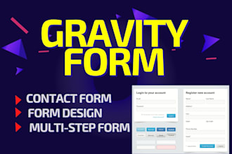 do install and design gravity form, contact form and more