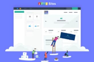 design responsive business zoho sites, zoho ecommerce sites