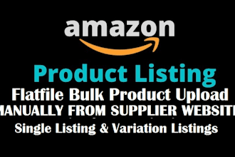 do amazon products upload, product listing, add products