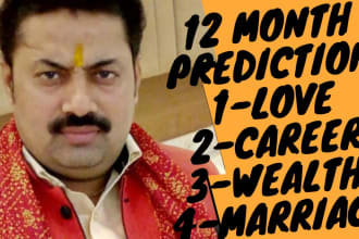 do 12 months horoscope prediction using vedic astrology