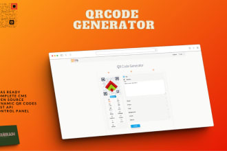 create qr code generator saas web application