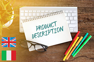 write product descriptions for amazon, shopify, etsy