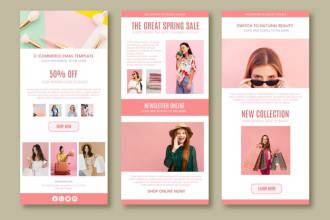 design klaviyo email template, mailchimp email template