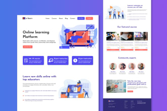 design web UI UX, web mockup, or website template in figma