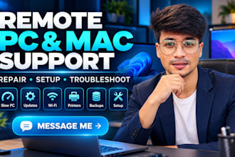 remotely repair your windows , mac, laptops for best performance