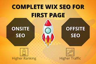 do complete wix SEO for google first page ranking