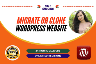 migrate, transfer wordpress website to new host or domain