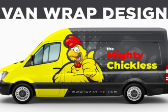 do top class vehicle wrap, van, truck, car wrap design