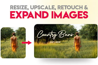 edit resize upscale and expand images, photo manipulation product images