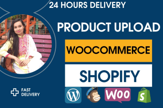 upload woocommerce product and shopify product