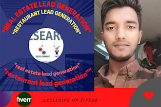 provide real estate and restaurant lead genaration for your business