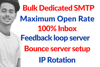 send unlimited email with postal SMTP server do IP warm up