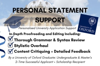 perfect your university personal statement